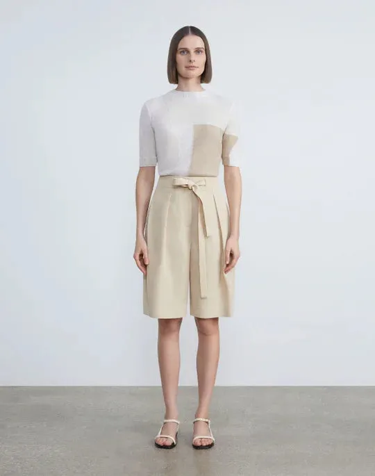 LAFAYETTE 148 Silk-Linen Chelsea Short