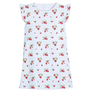 Angel Sleeve Dress - Strawberries