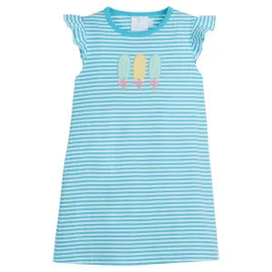 Applique Tilly Dress - Popsicle