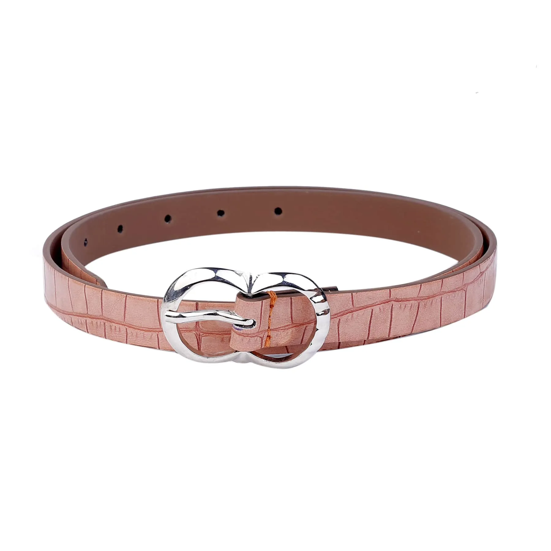 Bacca Bucci Women Leather Belts with Imported Nickle Free Buckle | Width : 20 MM | Croco Luster Belt