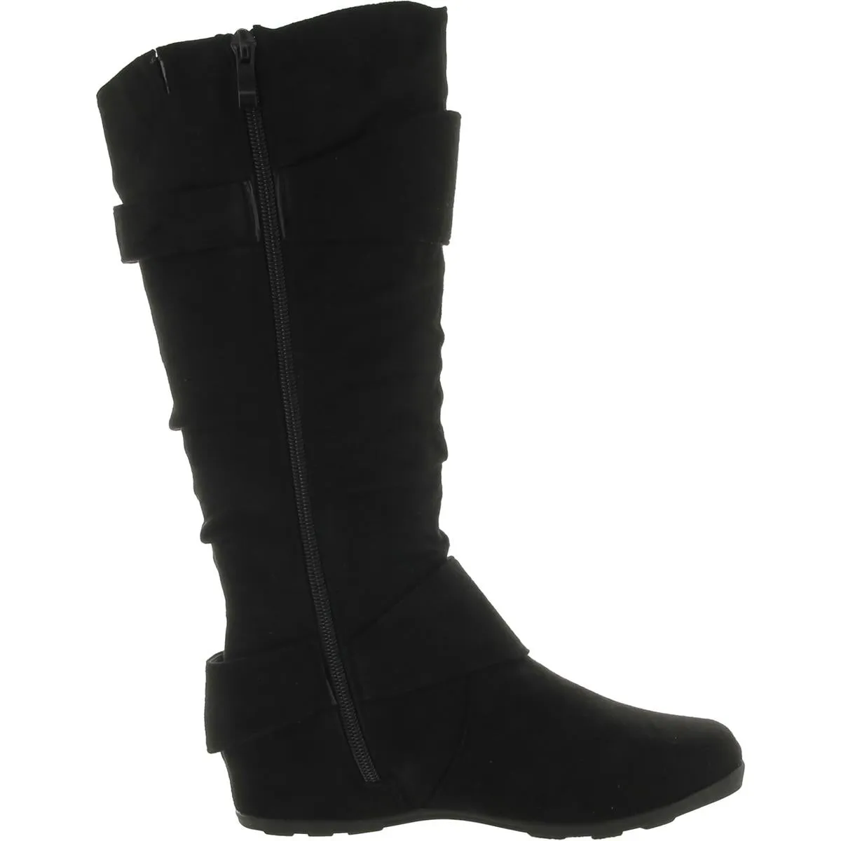 Journee Collection Womens Faux Suede Casual Mid-Calf Boots