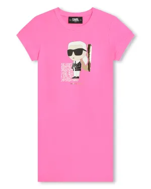 KARL LAGERFELD SS24 Ringer T-shirt Dress with Karl Iconic