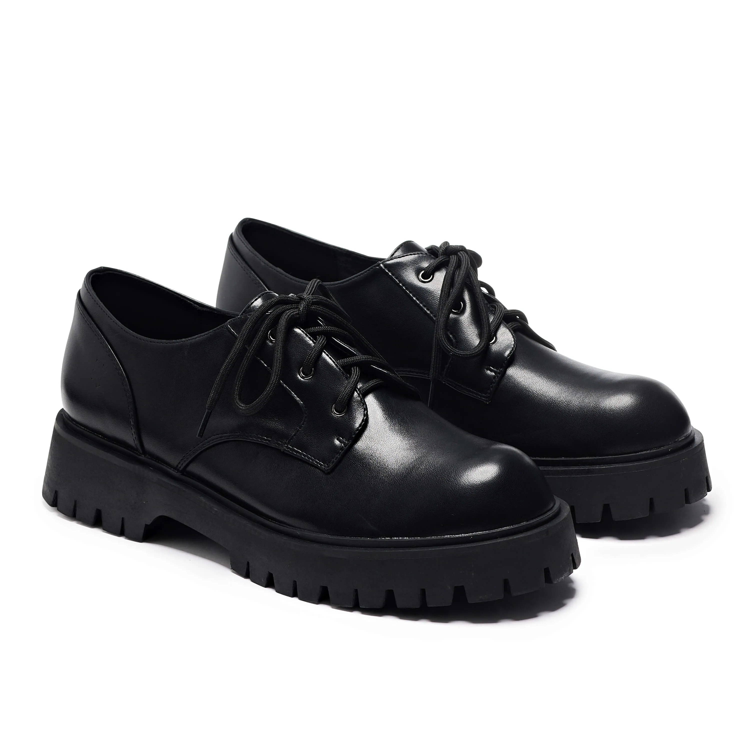 Pinemoon Men's Black Lace Up Shoes