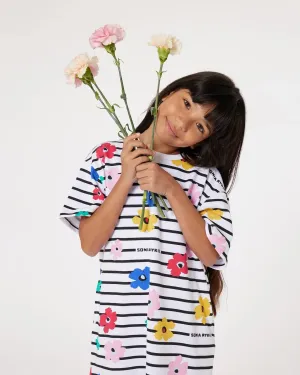 SONIA RYKIEL Flower Print T-shirt Dress