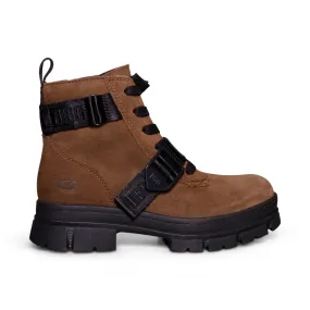 UGG Ashton Lace Up Dark Earth Boots - Women's