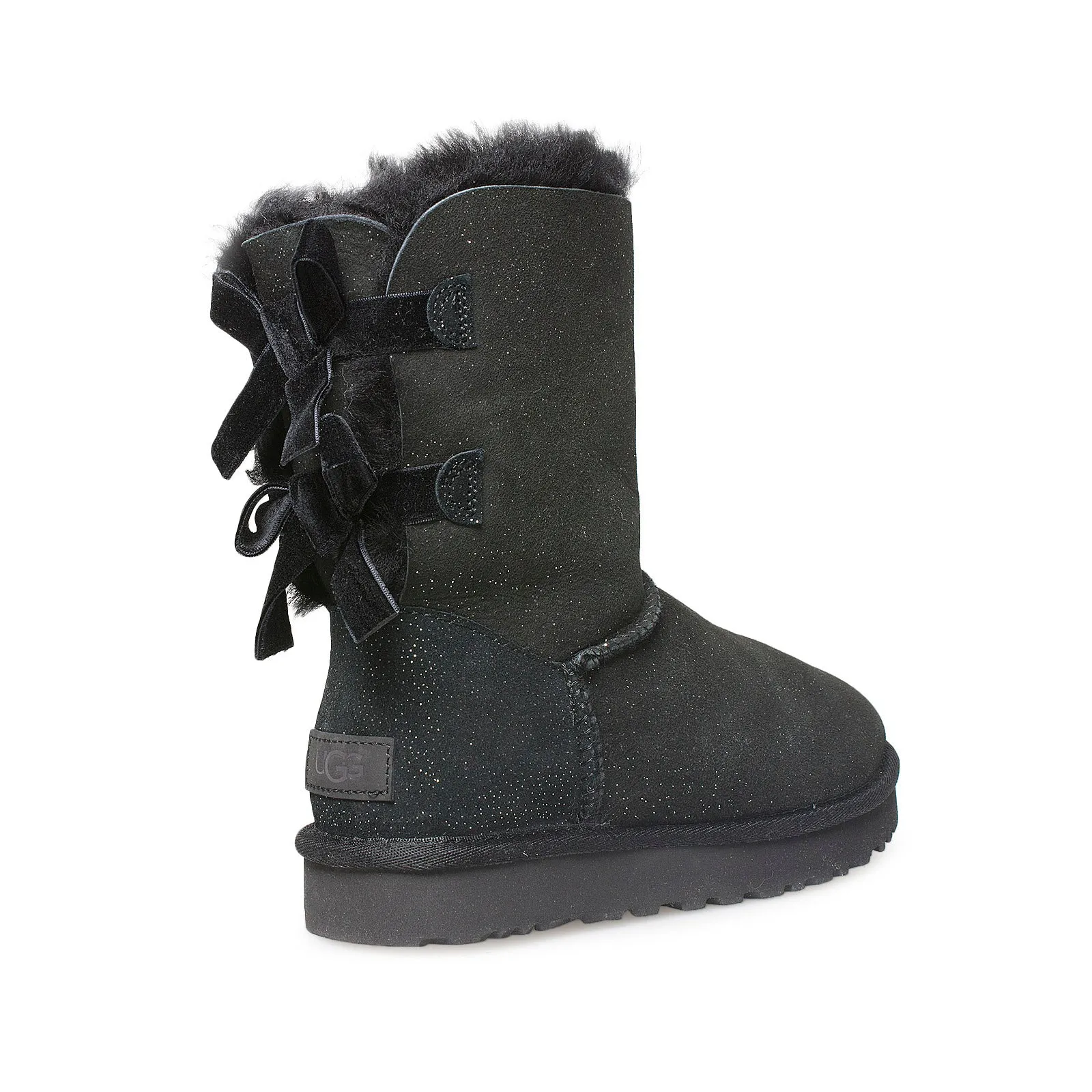 UGG Bailey Bow II Twinkle Black Boots - Women's