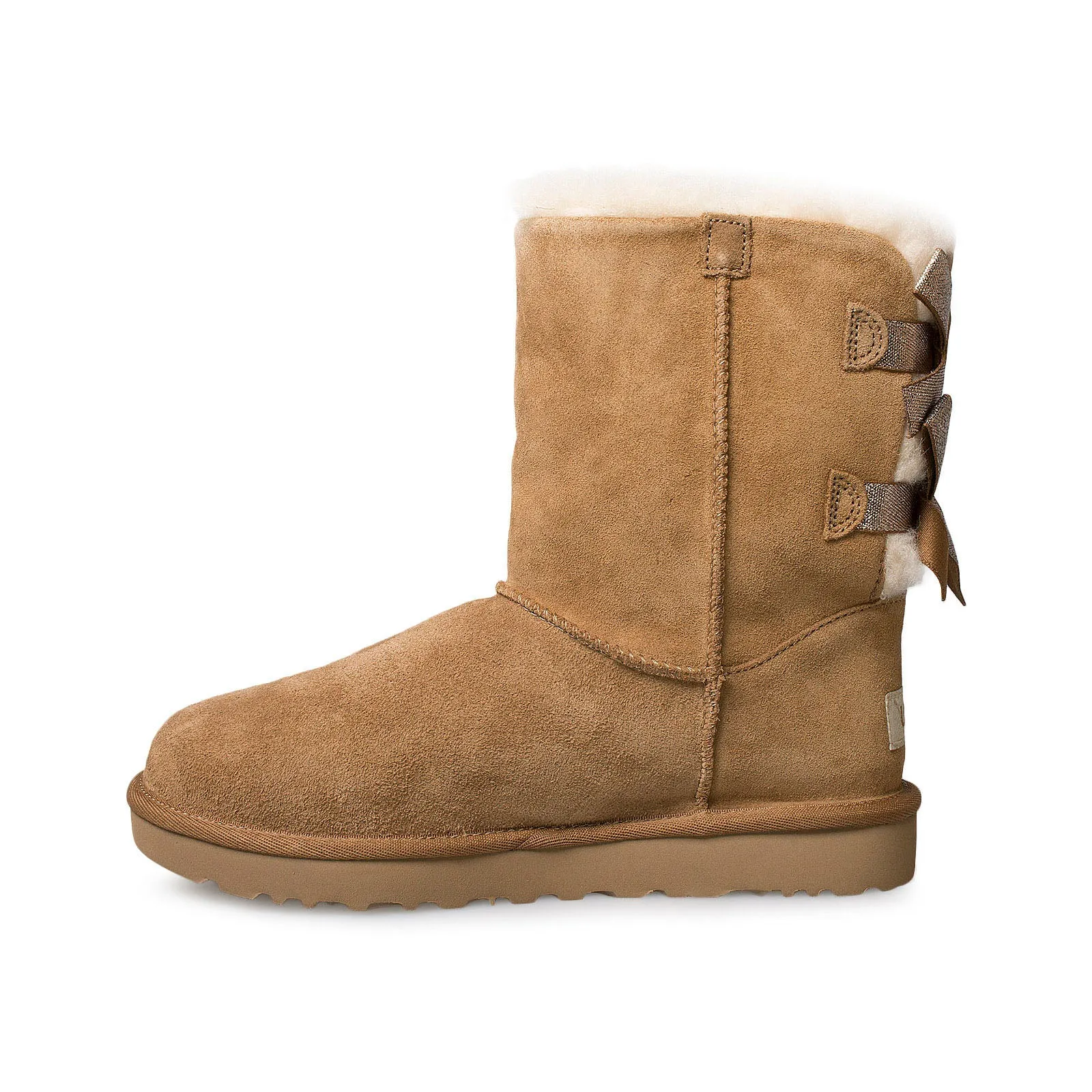 UGG Bailey Bow Sparkler Chestnut Boots - Women's