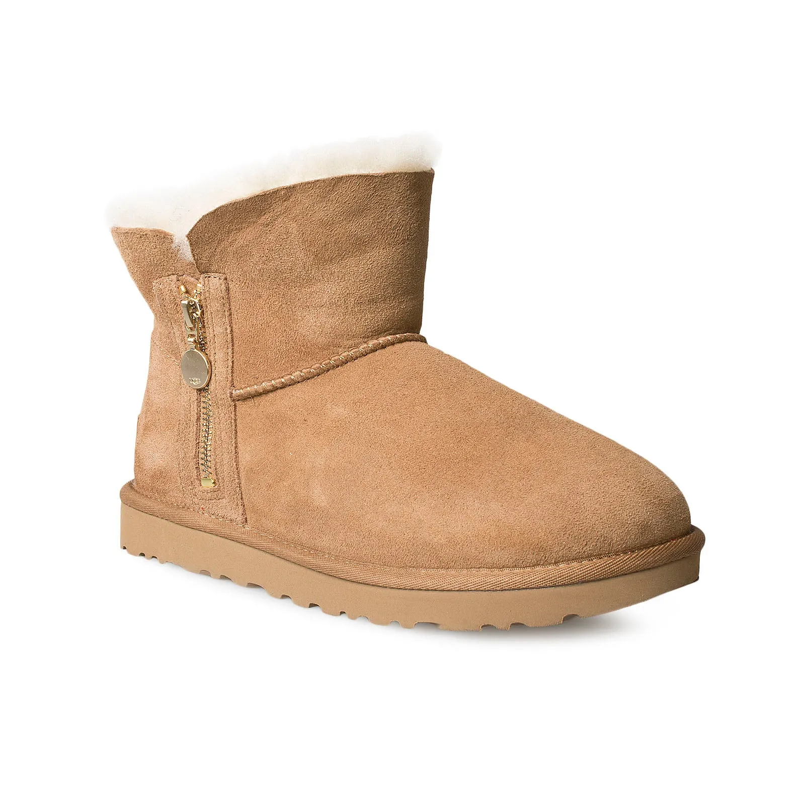 UGG Bailey Zip Mini Chestnut Boots - Women's