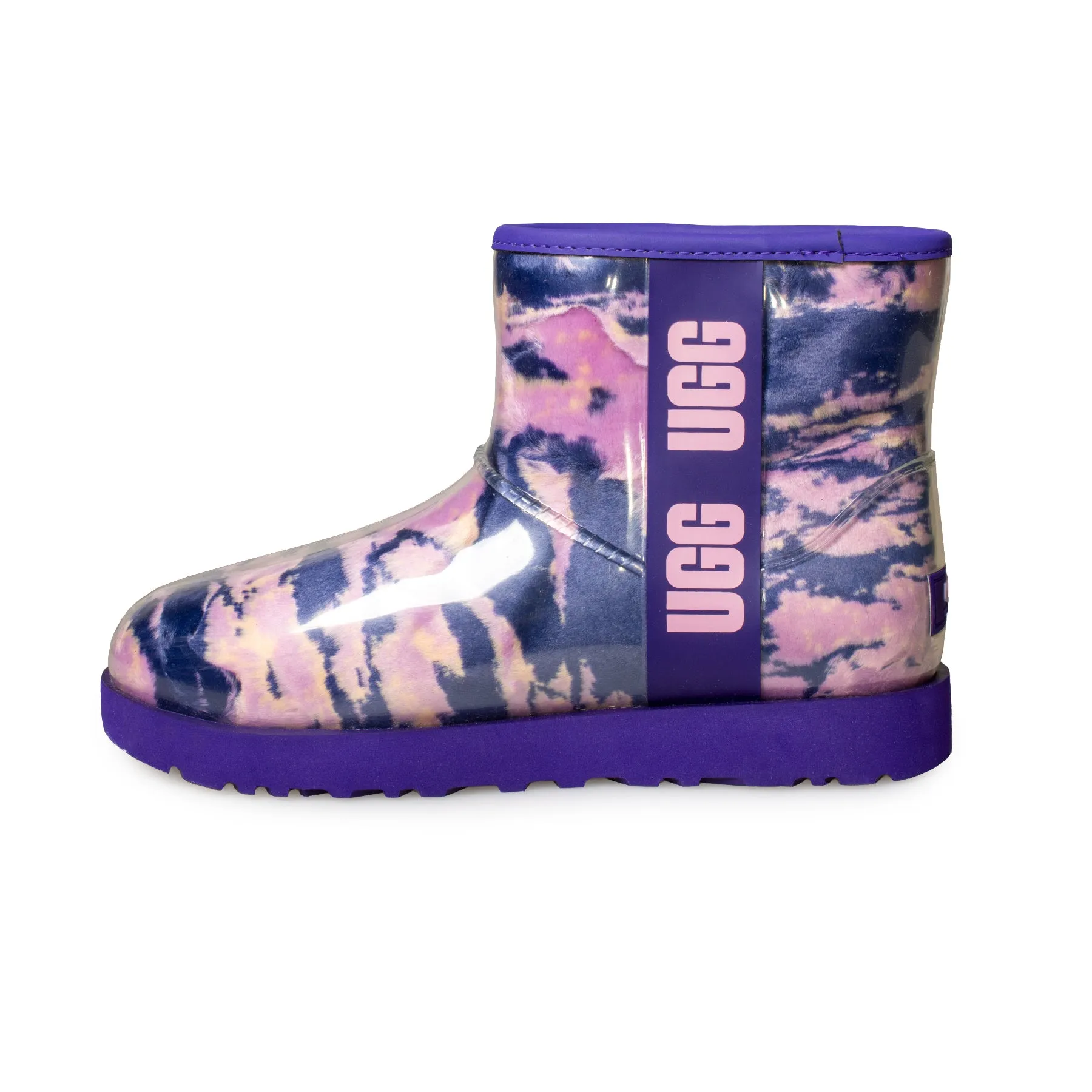 UGG Classic Clear Mini Marble Violet Night Boots - Women's