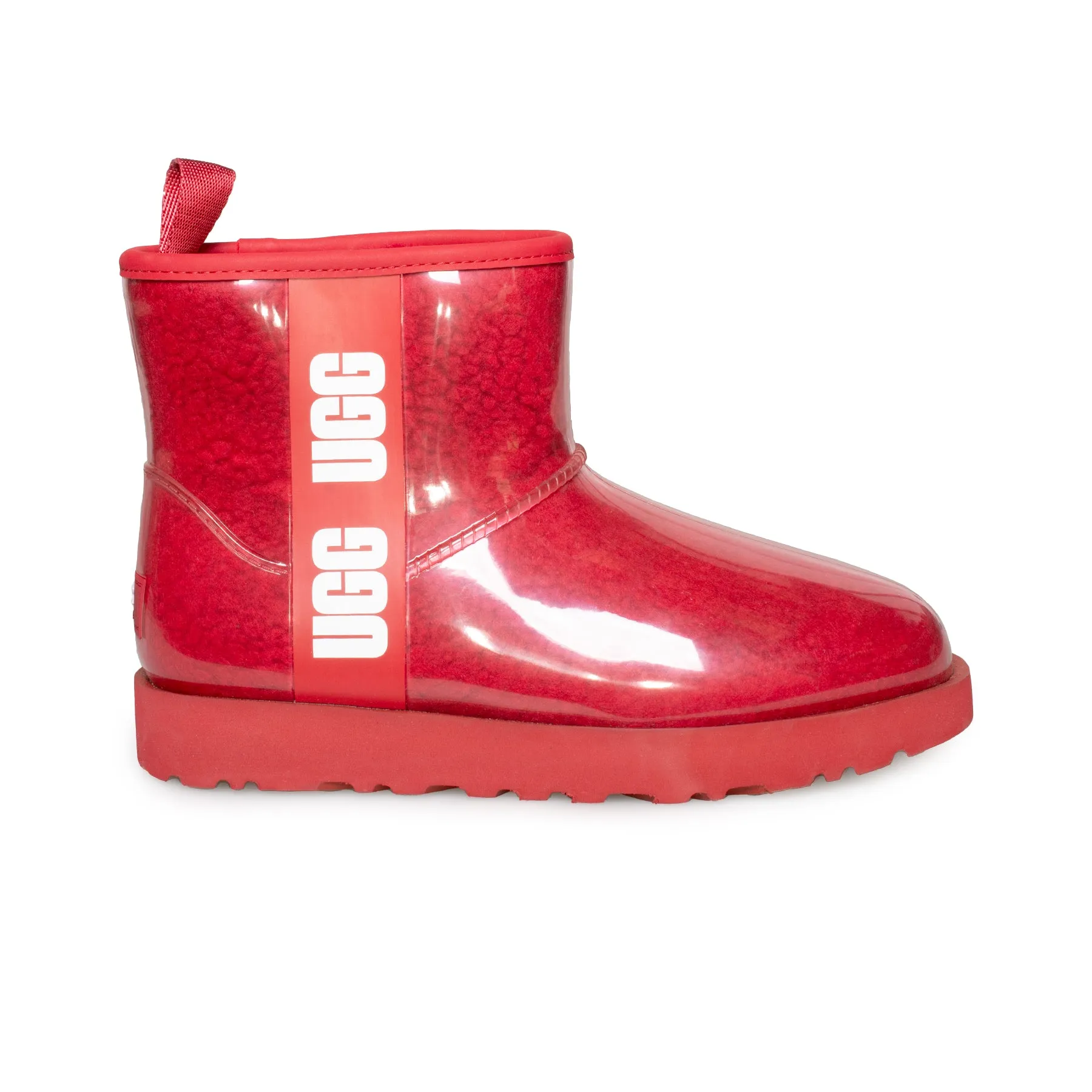 UGG Classic Clear Mini Samba Red Boots - Women's