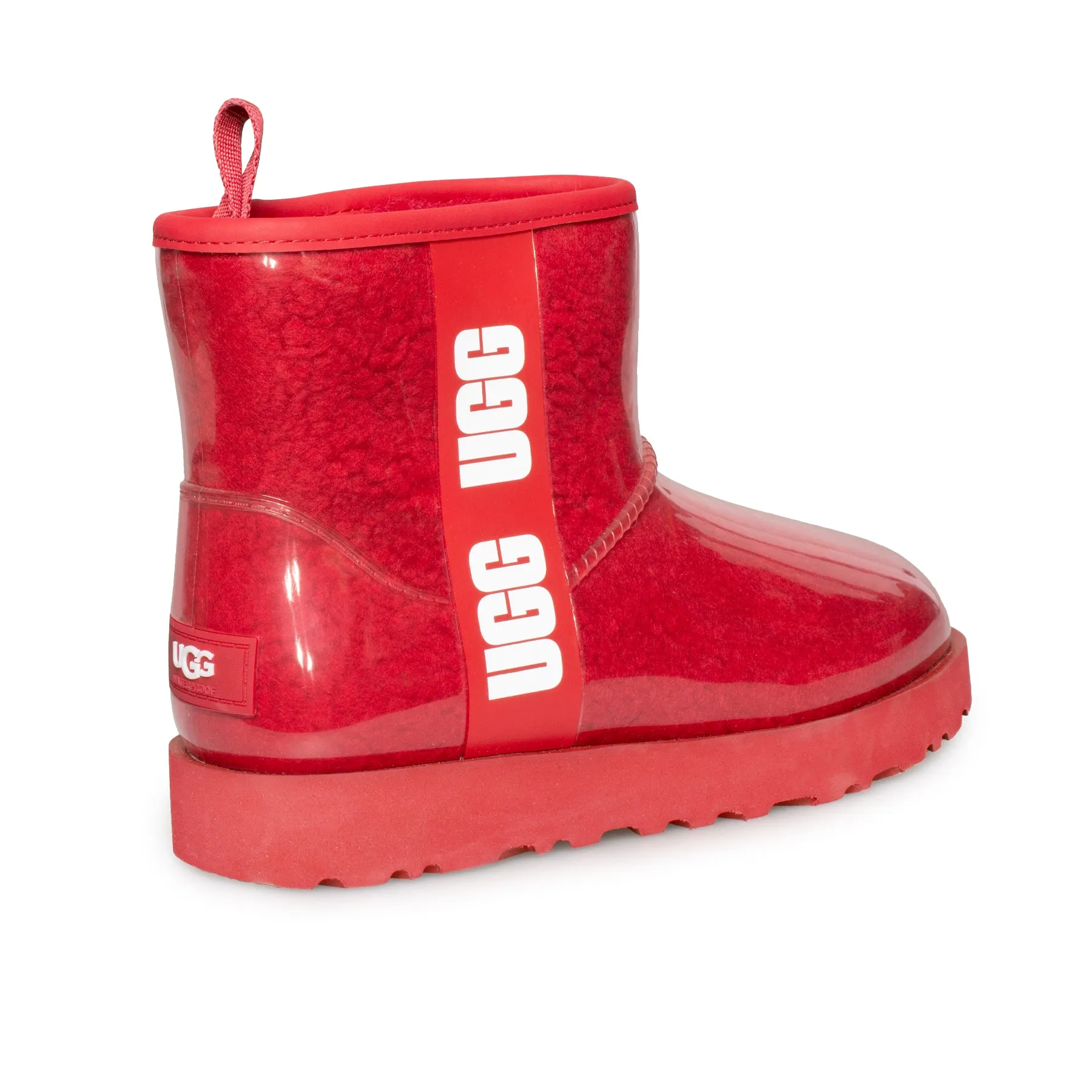 UGG Classic Clear Mini Samba Red Boots - Women's