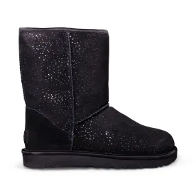 UGG Classic Short Metallic Spots Black Boots - Women's