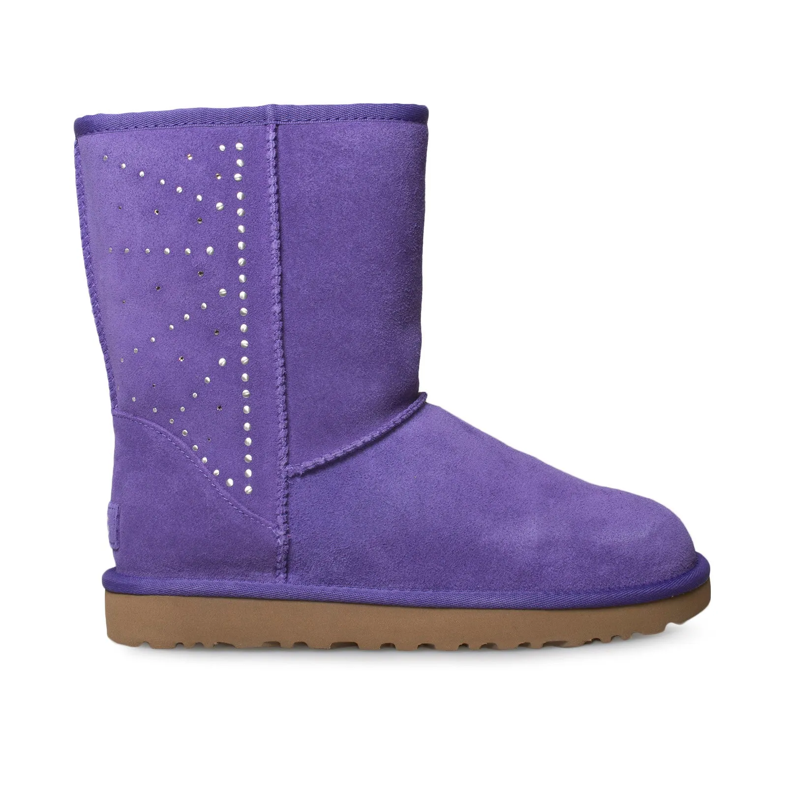 UGG Classic Short Studded Violet Bloom Boots - Women's