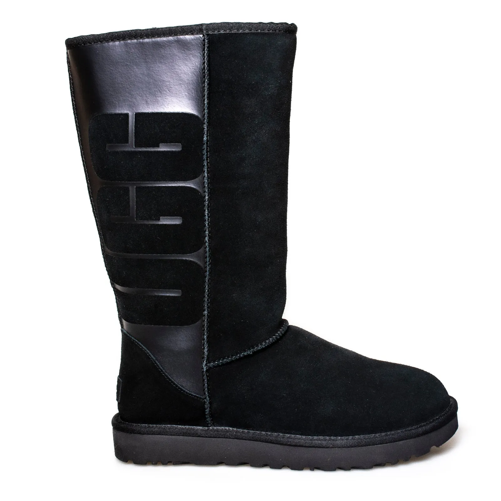 UGG Classic Tall UGG Rubber Black Boots - Women's