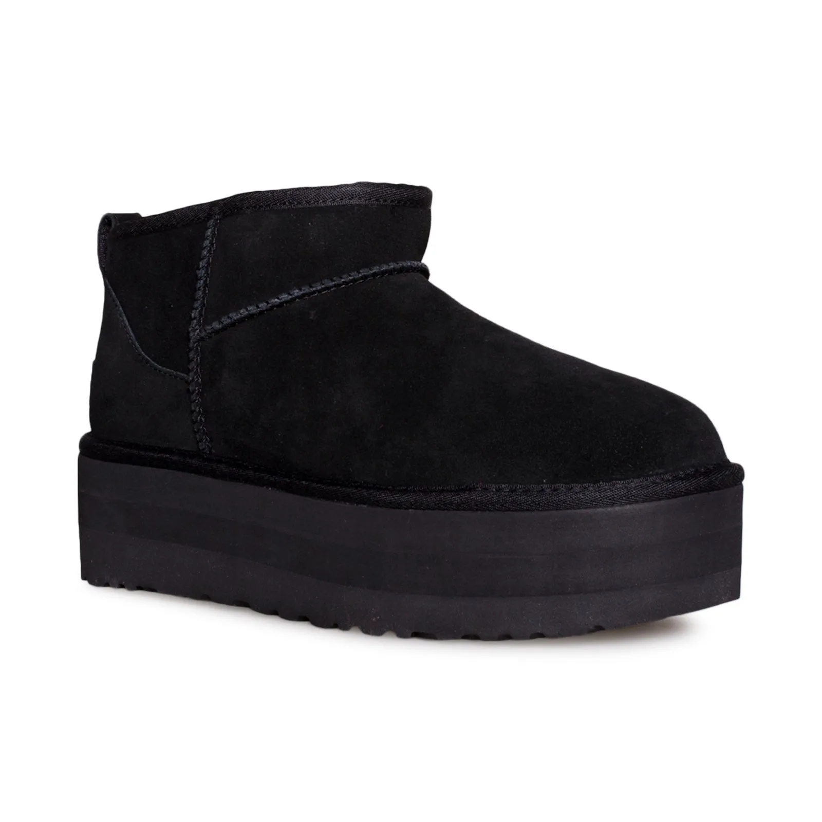 UGG Classic Ultra Mini Platform Black Boots - Women's