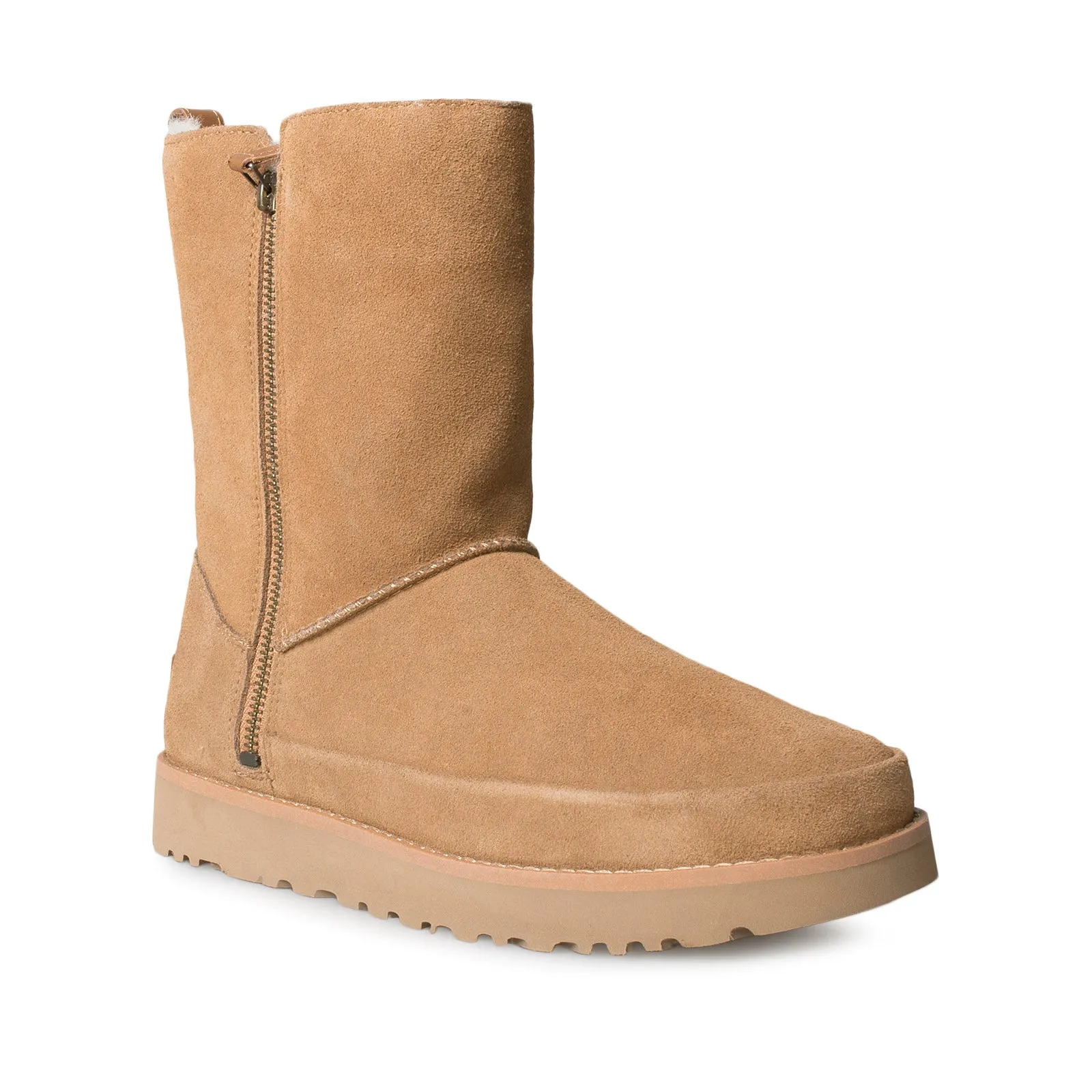 UGG Classic Zip Short Chestnut Boots - Women's