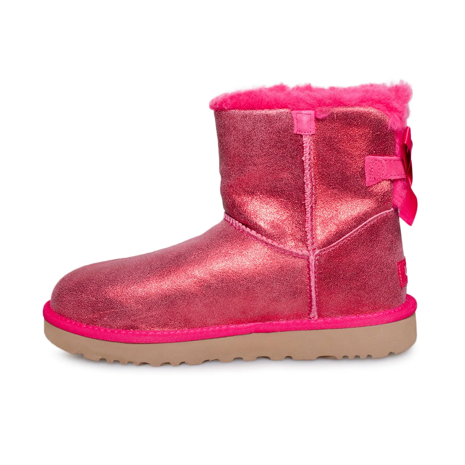 UGG Mini Bailey Bow Glisten Radish Boots - Women's