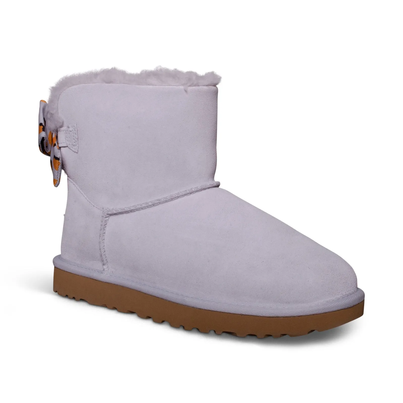 UGG Mini Bailey Bow Retro Spots Grey Boots - Women's