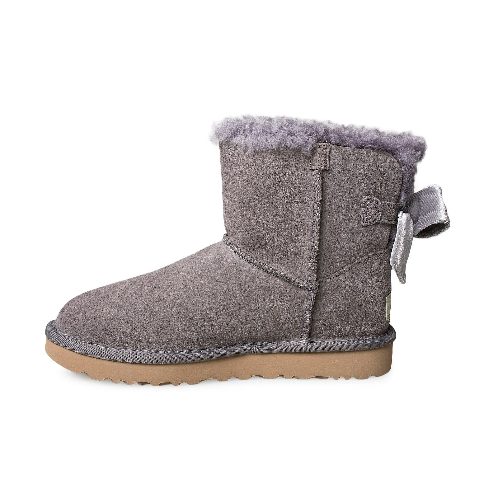 UGG Mini Bailey Bow Velvet Ribbon Nightfall Boots - Women's