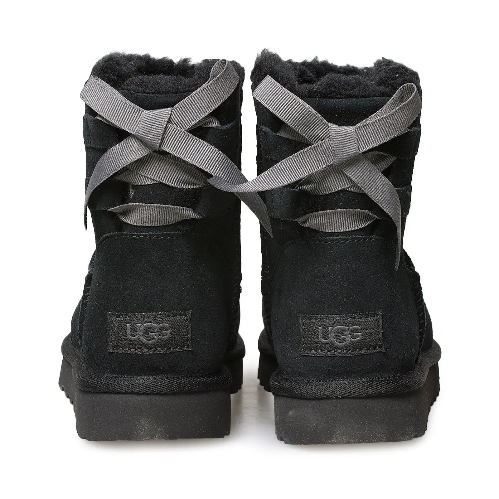 UGG Mini Continuity Bow Black Boots - Women's