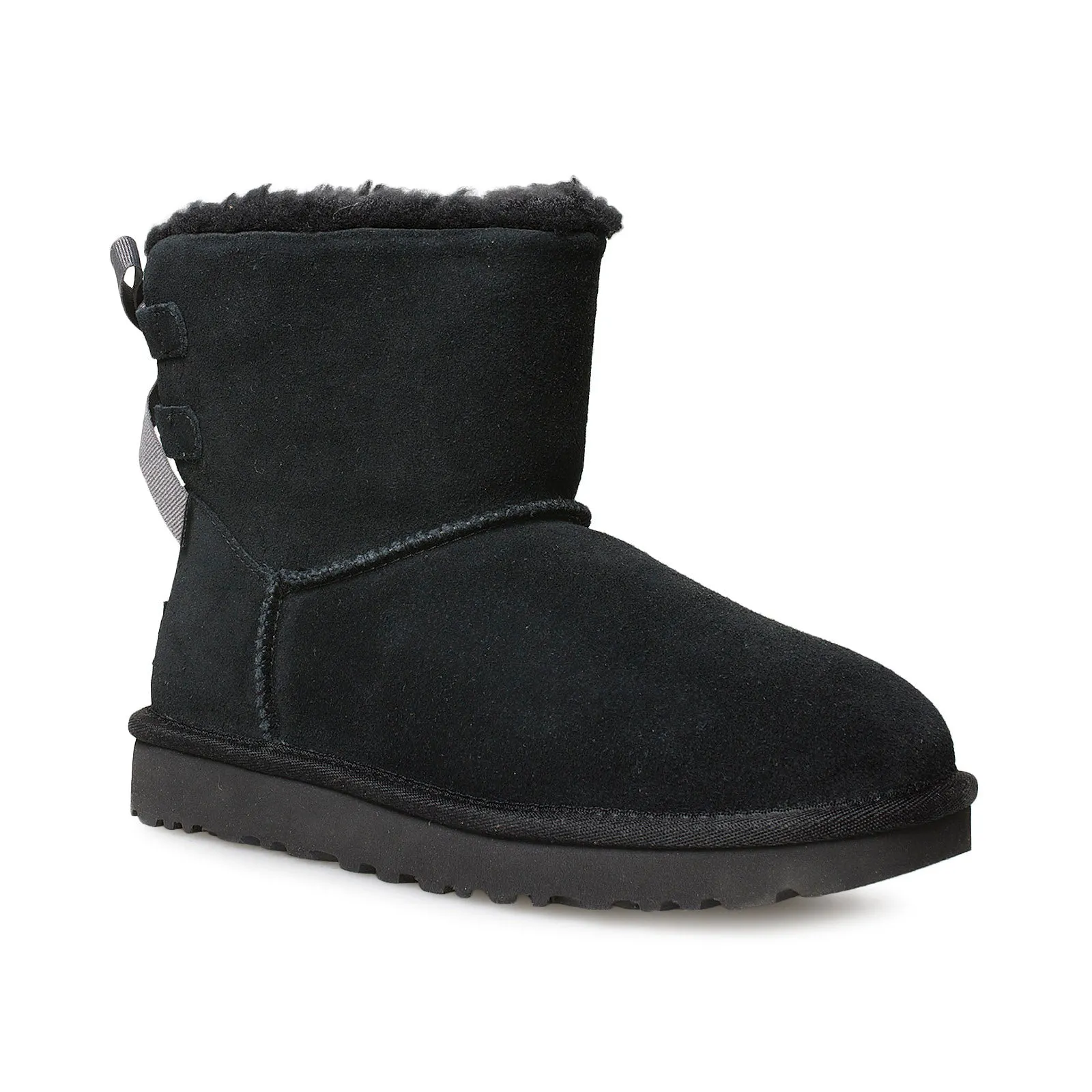 UGG Mini Continuity Bow Black Boots - Women's