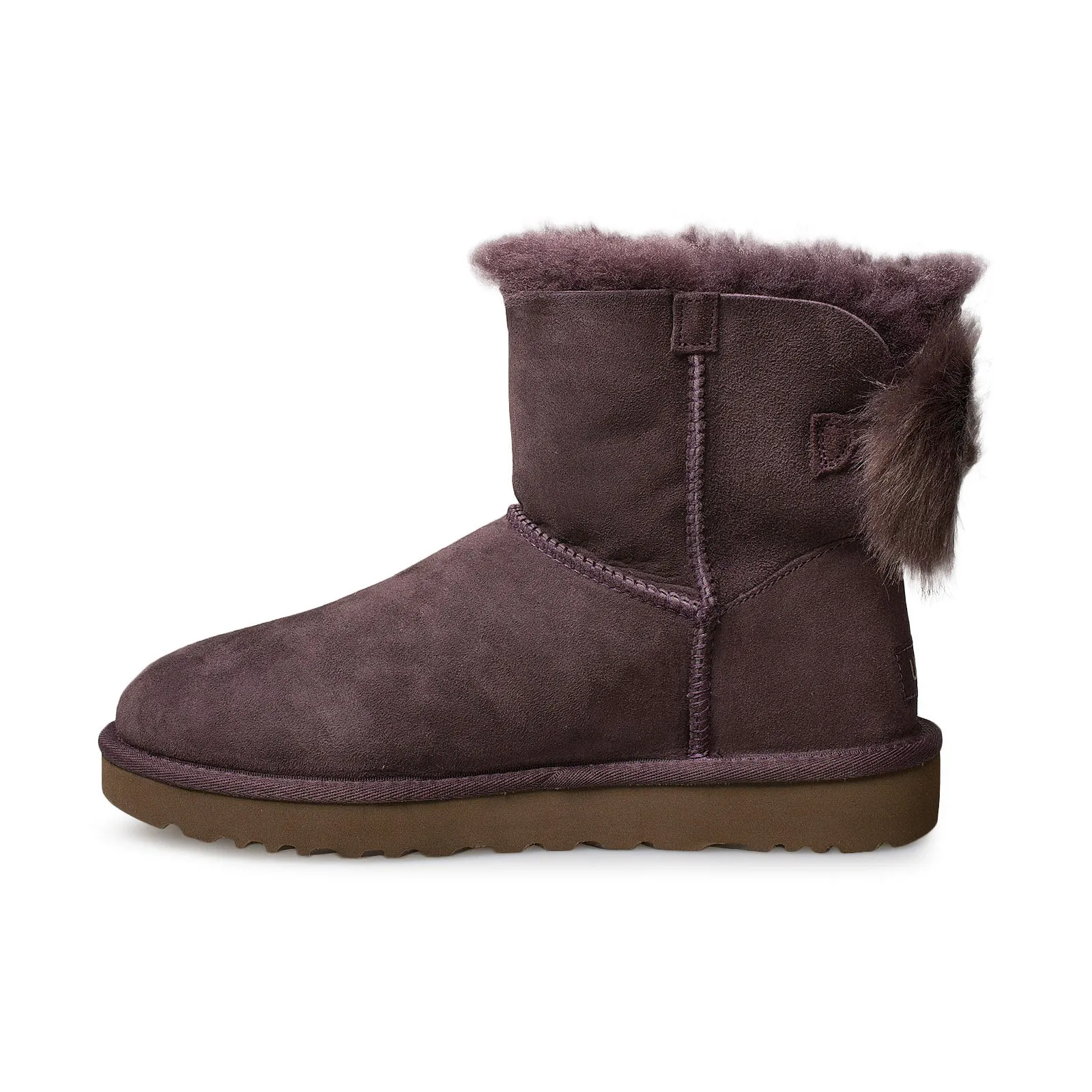 UGG Mini Puff Crystal Bow Lodge Boots - Women's