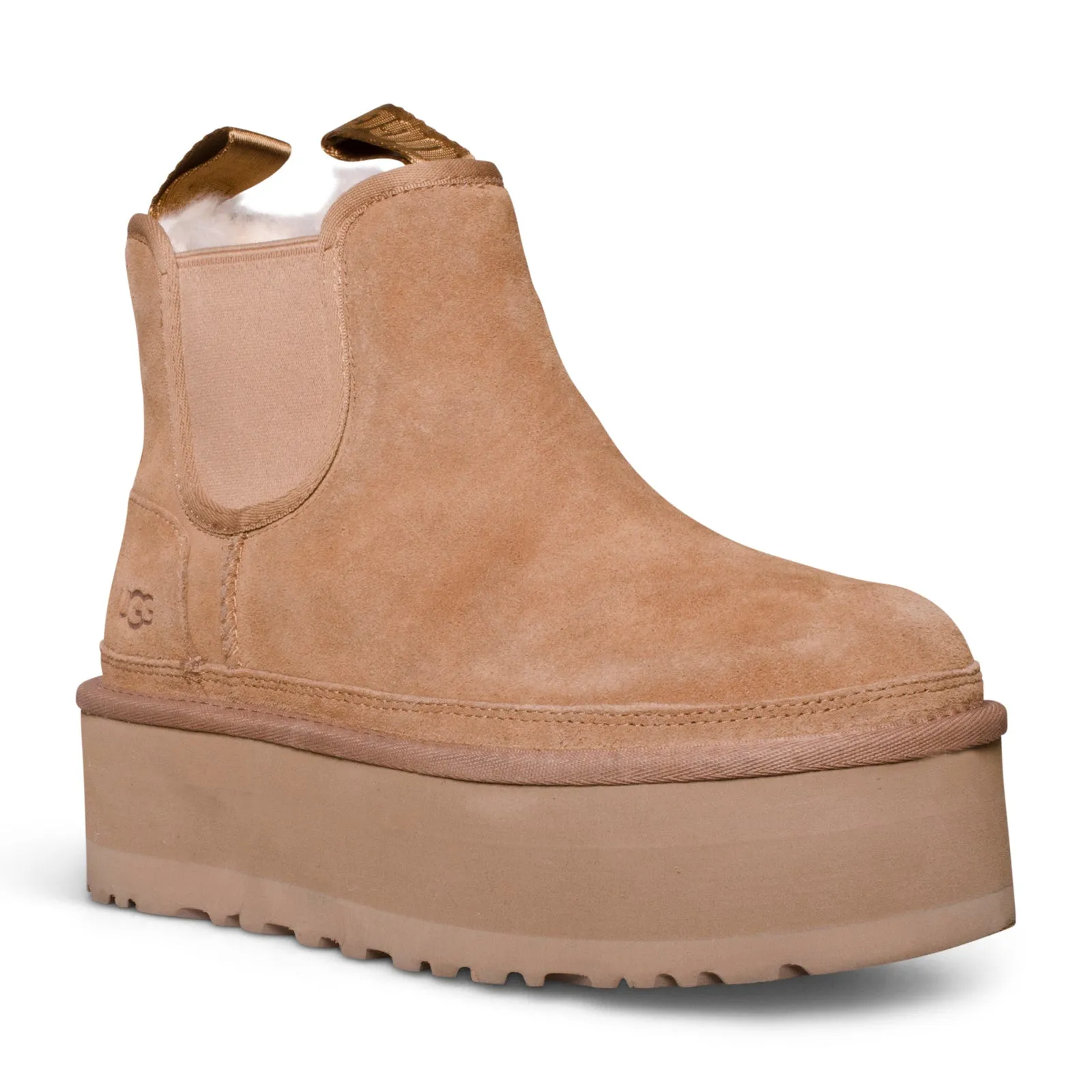 Womens UGG Neumel Platform Chelsea Boots in Chestnut - Stylish and Comfortable