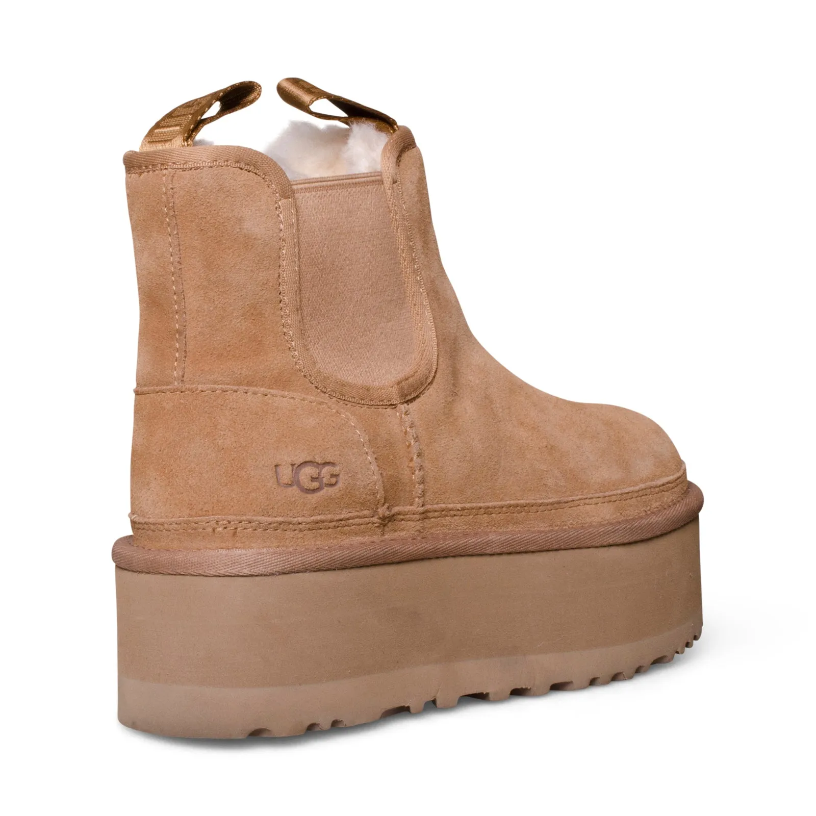 Womens UGG Neumel Platform Chelsea Boots in Chestnut - Stylish and Comfortable