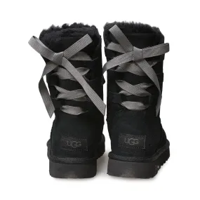 UGG Short Continuity Bow Black Boots - Women's