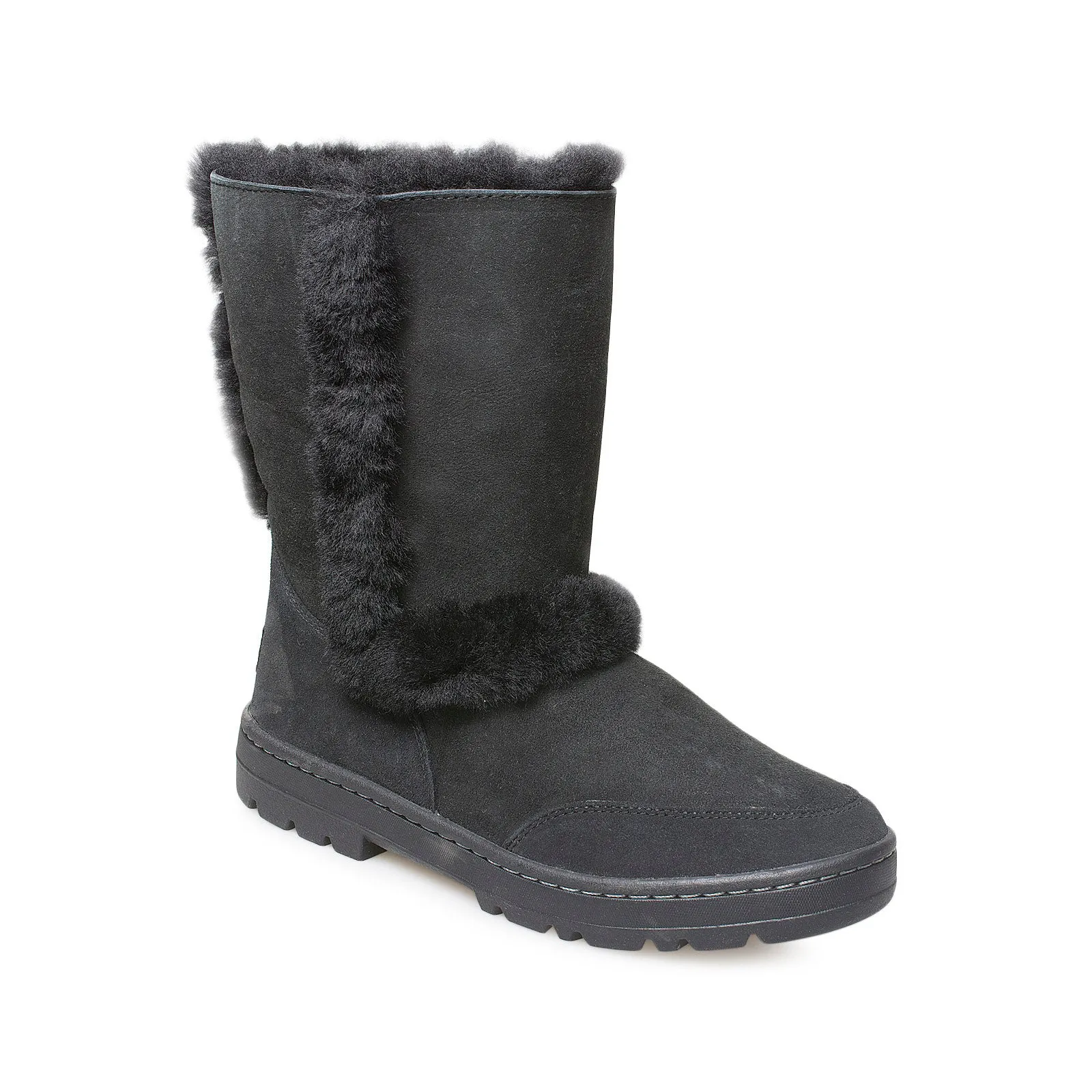 UGG Sundance Short II Revival Black Boots - Women's